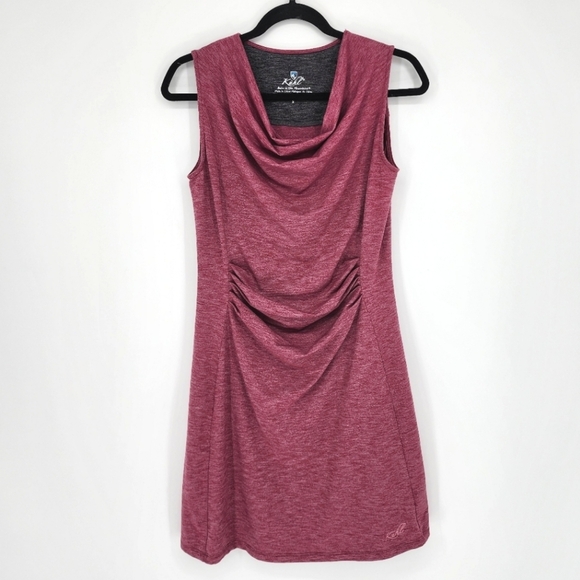 Kuhl Dress Drape Neck Ruched Sleeveless Small - Picture 1 of 11